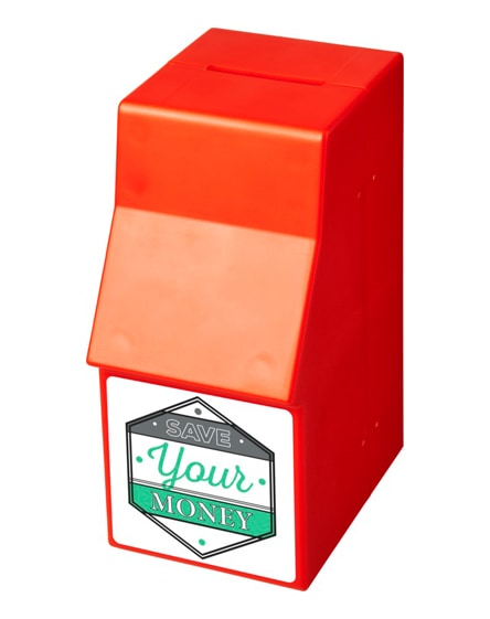 branded capital atm-shaped plastic money box