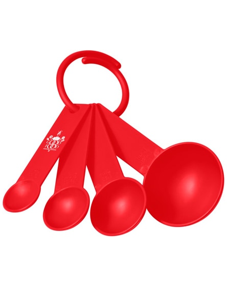 branded ness plastic measuring spoon set with 4 sizes