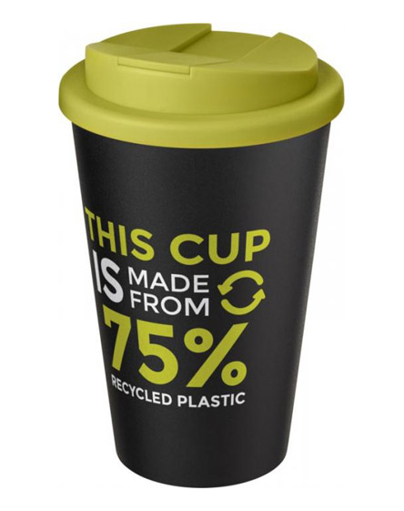 americano recycled cup with lime spill proof lid