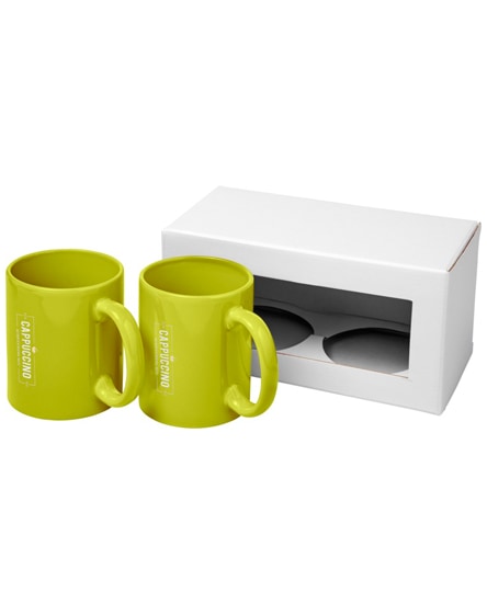 branded ceramic mug 2-pieces gift set