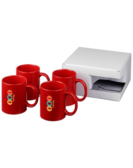 branded ceramic mug 4-pieces gift set