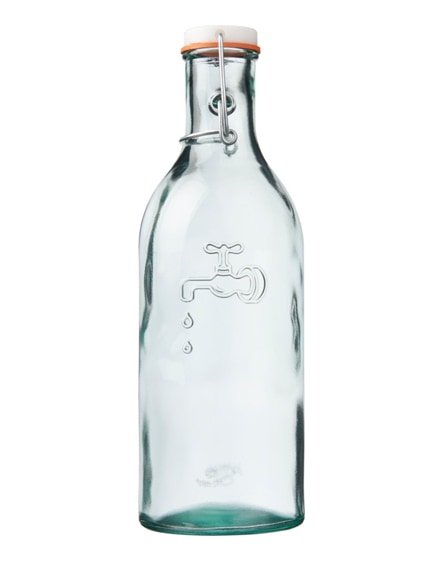 branded ford water carafe made from recycled glass