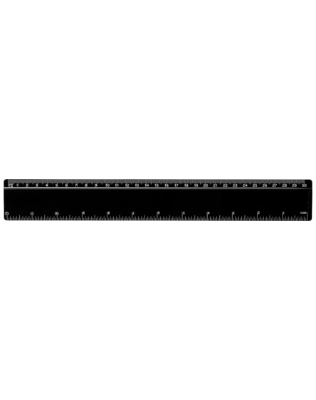 branded terran 30 cm ruler from 100% recycled plastic