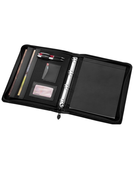 branded cardiff deluxe a4 zippered portfolio