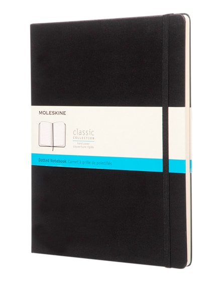 branded classic xl hard cover notebook - dotted