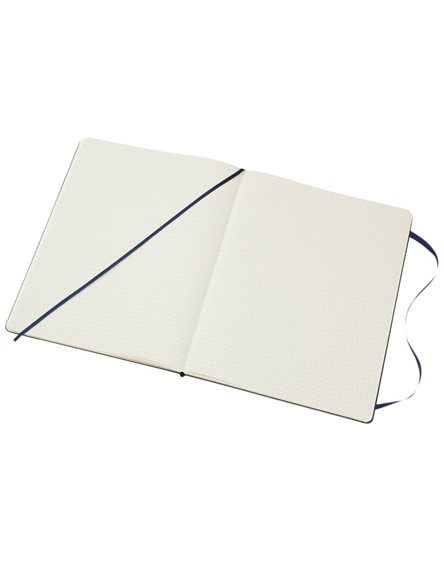branded classic xl hard cover notebook - squared