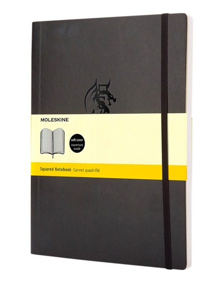 branded classic xl soft cover notebook - squared