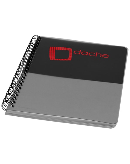 branded colour-block a5 spiral notebook