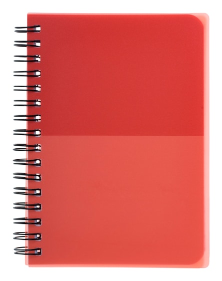 branded colour-block a6 spiral notebook