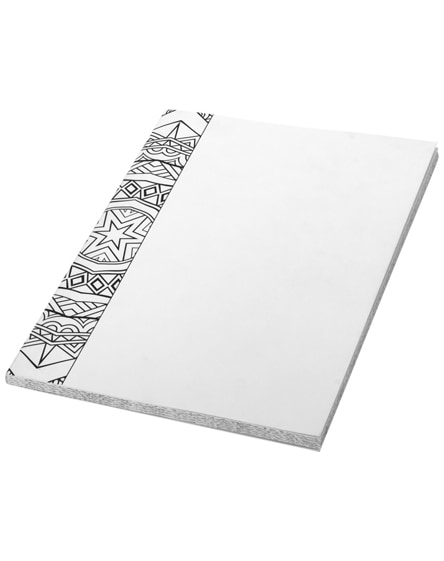 branded doodle colouring notebook