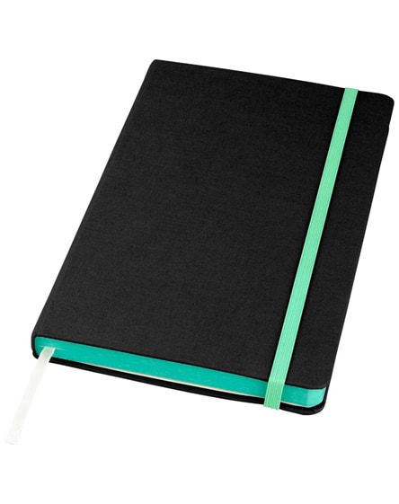 branded frappe fabric a5 hard cover notebook