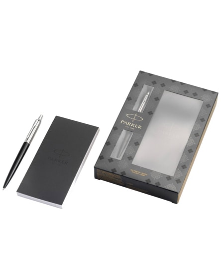 branded jotter bond street gift set with pen and notepad