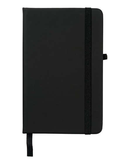 branded noir a6 notebook with lined pages