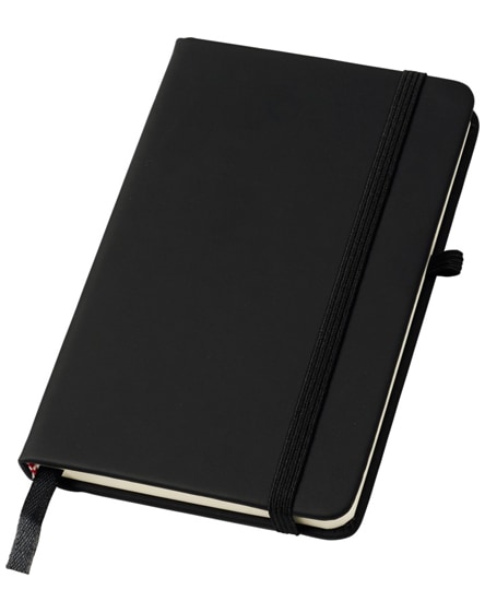 branded noir a6 notebook with lined pages