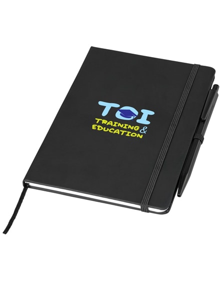 branded prime medium size notebook with pen