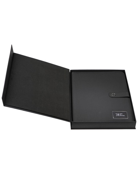 branded scx.design o17 a4 light-up notebook powerbank