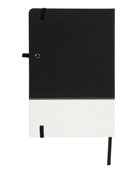 branded two-tone a5 colour block notebook