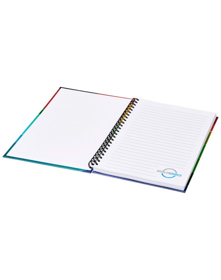 branded wire-o a4 notebook hard cover
