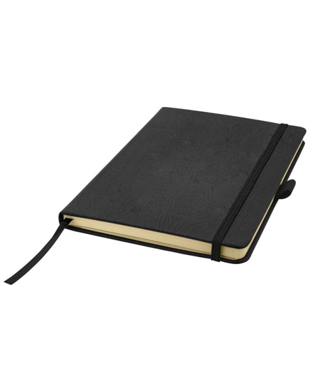 branded wood-look a5 hard cover notebook