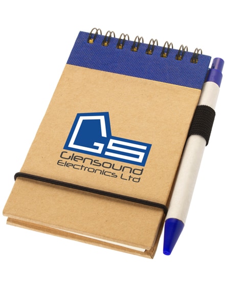 branded zuse a7 recycled jotter notepad with pen