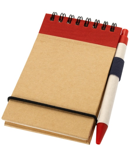 branded zuse a7 recycled jotter notepad with pen