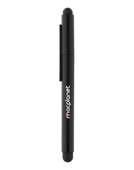 branded gorey stylus ballpoint pen with device stand