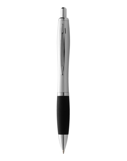 branded mandarine ballpoint pen with soft-touch grip