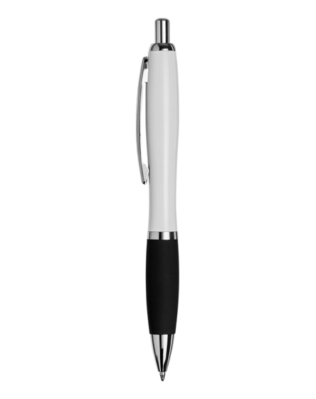 branded metal curvy ballpoint pen-bk