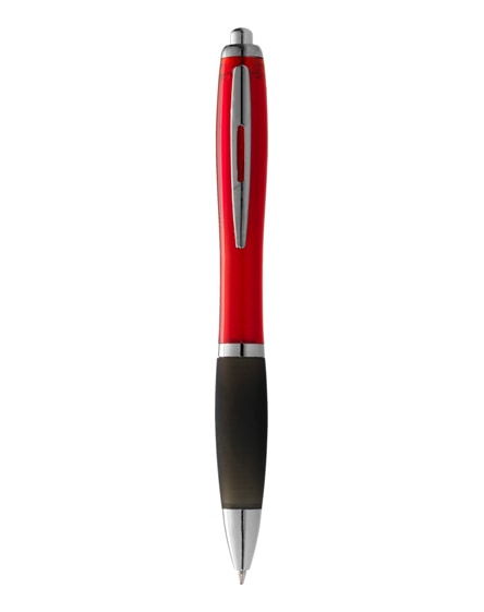 branded nash ballpoint pen coloured barrel and black grip