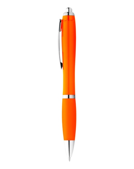 branded nash ballpoint pen with coloured barrel and grip