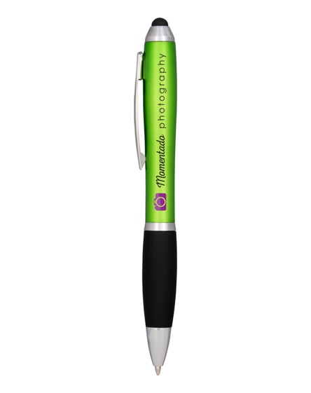 branded nash coloured stylus ballpoint pen with black grip