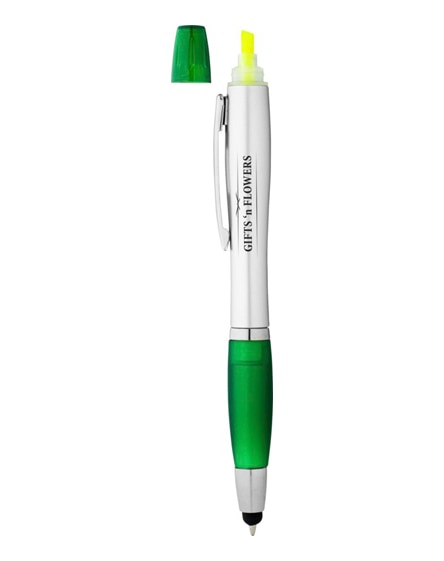 branded nash stylus ballpoint pen and highlighter