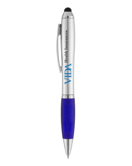 branded nash stylus ballpoint with coloured grip