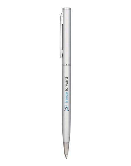 branded slim aluminium ballpoint pen