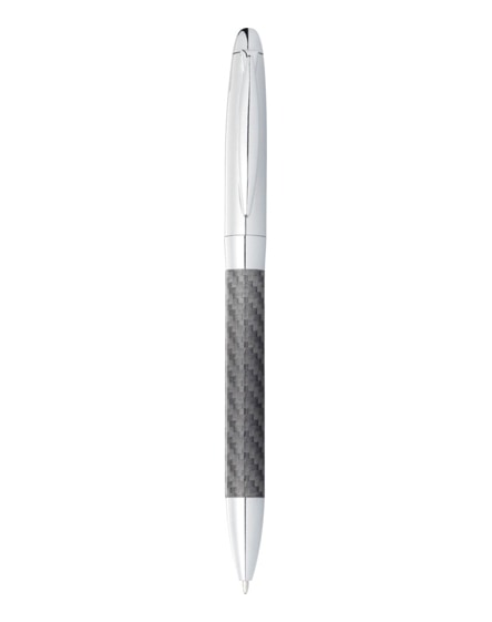 branded winona ballpoint pen with carbon fibre details