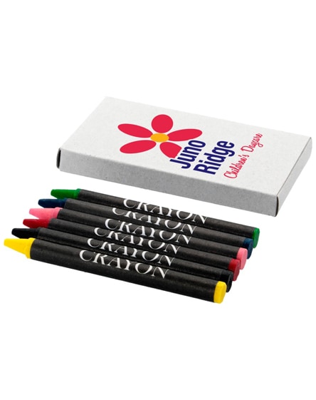 branded ayo 6-piece coloured crayon set
