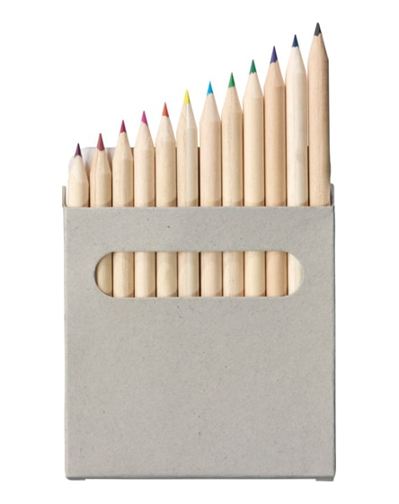 branded tallin 12-piece coloured pencil set