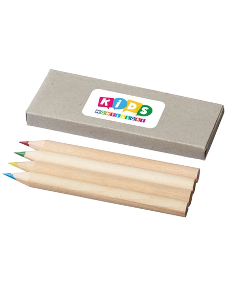 branded tullik 4-piece coloured pencil set