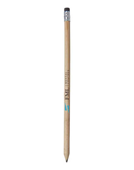 branded cay wooden pencil with eraser