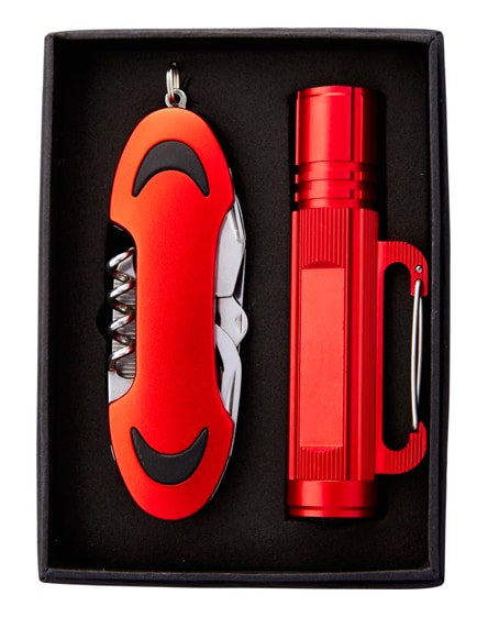 branded ranger pocket knife and flashlight gift set
