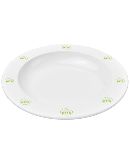 branded pax round plastic plate
