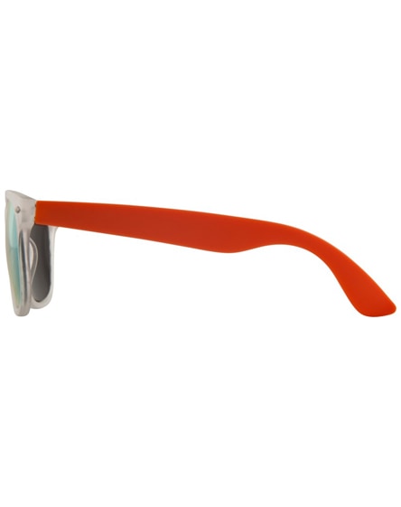 branded sun ray sunglasses with mirrored lenses