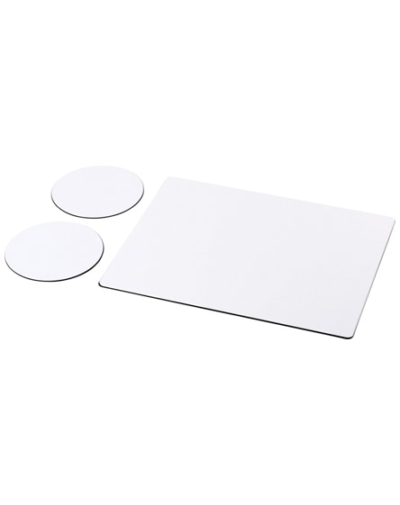 branded brite-mat mouse mat and coaster set combo 2