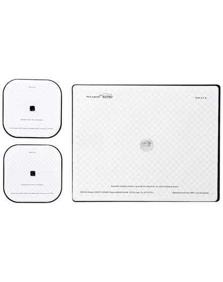 branded brite-mat mouse mat and coaster set combo 3