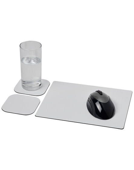branded brite-mat mouse mat and coaster set combo 3