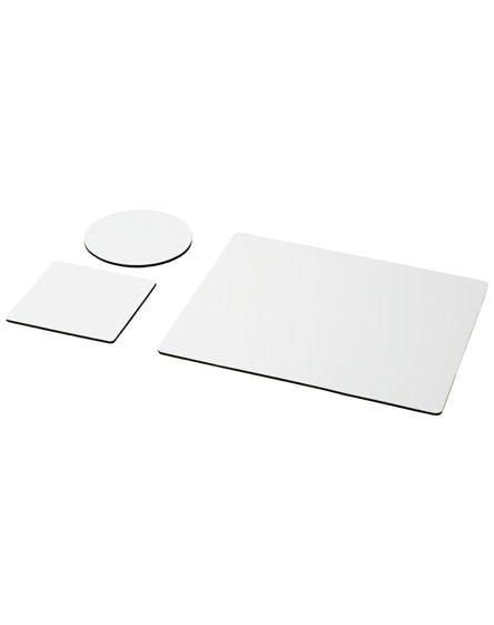 branded q-mat mouse mat and coaster set combo 1
