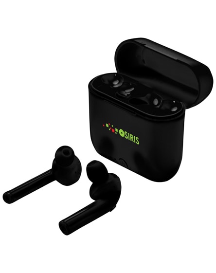 branded essos true wireless auto pair earbuds with case