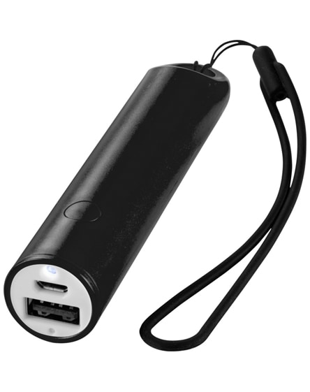 branded bam 2200 mah power bank with lanyard and led light