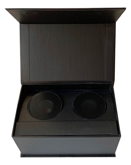 branded scx.design s40 light-up dual stereo speaker station