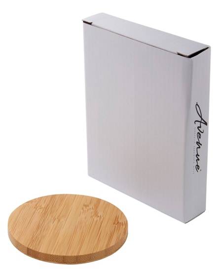 branded essence bamboo wireless charging pad